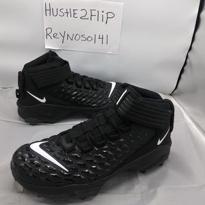 Men 12/12.5/13 Nike Force Savage Pro 2 Shark P Football Cleats Black BV5448-001